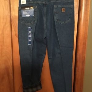 Carharrt Relaxed Fit Flannel Lined Jeans/Men’s 42x30